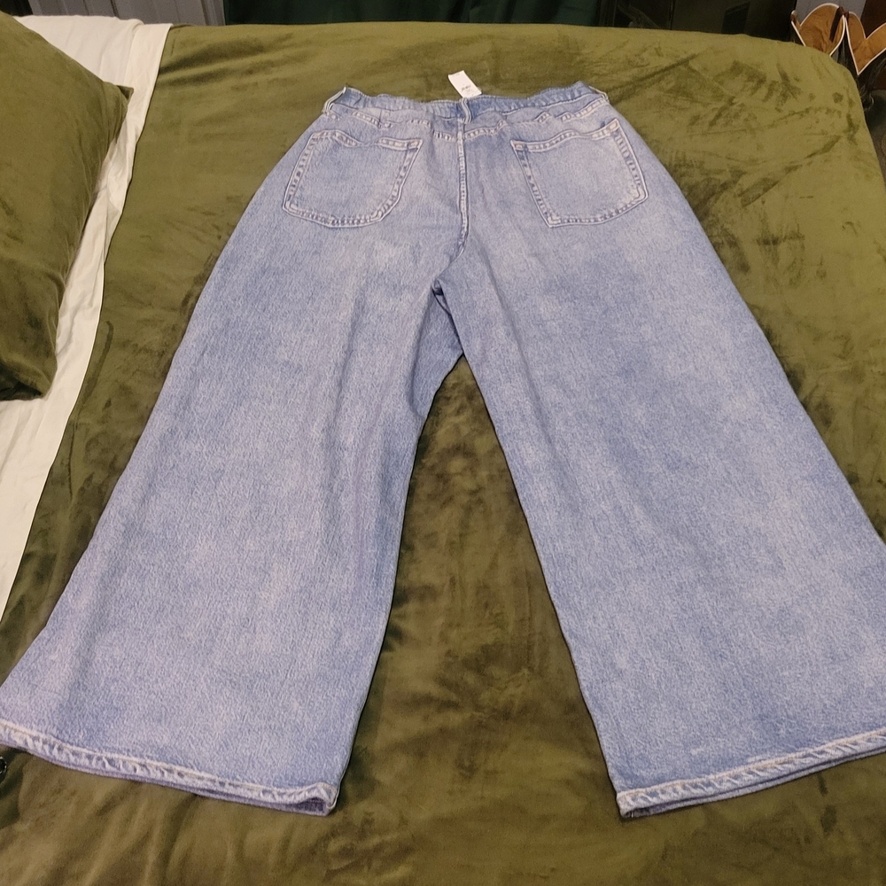 GAP Light Blue Wide-Leg Jeans - Picture 11 of 14